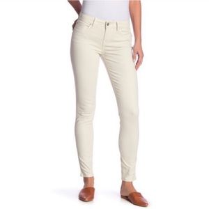 Anthro Level 99 skinny straight cream jean,size 27